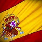 španielska vlajka s emblémom