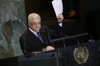 Mahmúd Abbás v OSN predkladá žiadosť o plné členstvo palestínskeho štátu v medzinárodnej organizácii