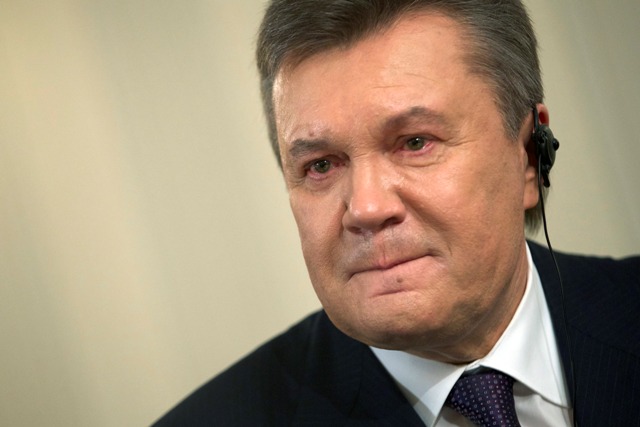 Na snímke Viktor Janukovyč
