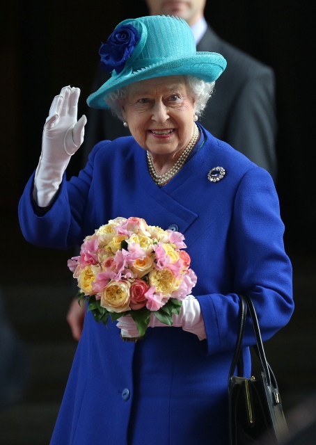 Na snímke britská kráľovná Alžbeta II.