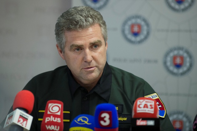 Na snímke policajný prezident Tibor Gašpar