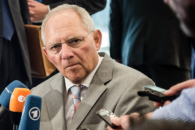 Na snímke nemecký minister financií Wolfgang Schauble.