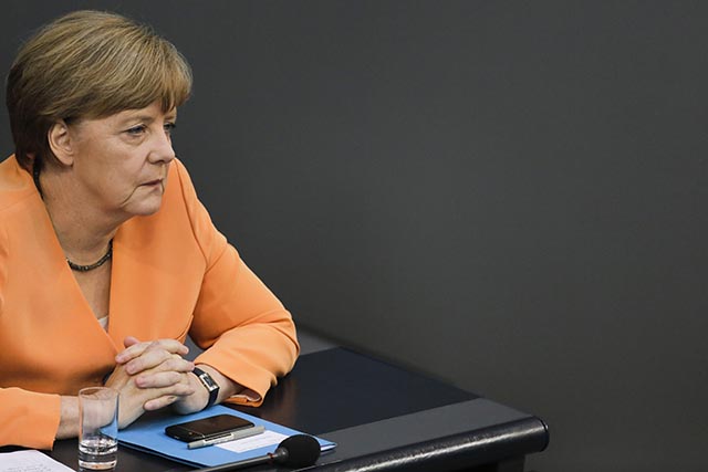 Na snímke nemecká kancelárka Angela Merkelová.