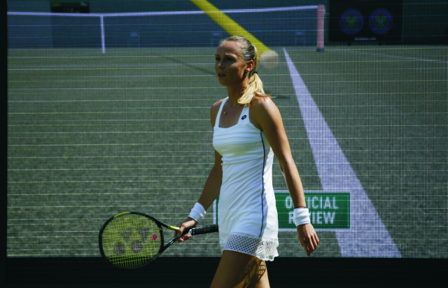 Na snímke slovenská tenistka Magdaléna Rybáriková
