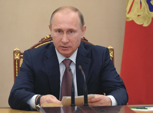 Na snímke Vladimir Putin