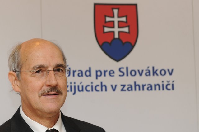 Na snímke šéf Úradu pre Slovákov žijúcich v zahraničí (ÚZSS) Igor Furdík
