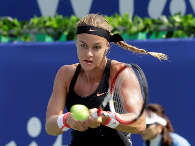 Na snímke slovenská tenistka Anna Karolína Schmiedlová
