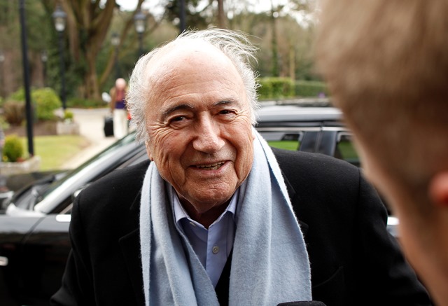 Na snímke prezident Medzinárodnej futbalovej federácie (FIFA) Sepp Blatter