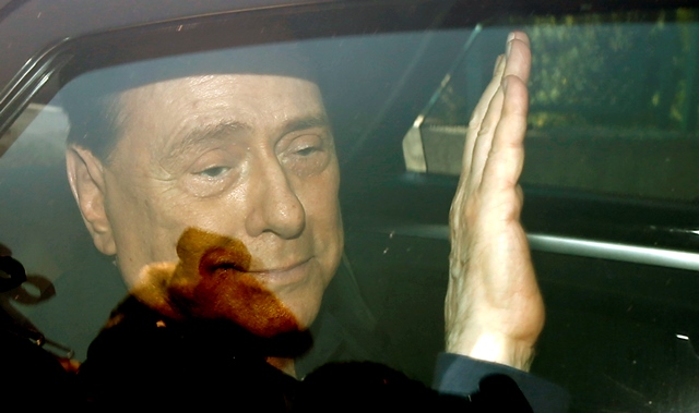 Na snímke bývalý taliansky premiér Silvio Berlusconi