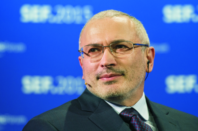 Na archívnej snímke Michail Chodorkovský