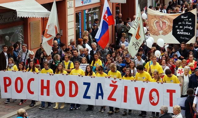 Z akcie Národný pochod za život Košice 2013