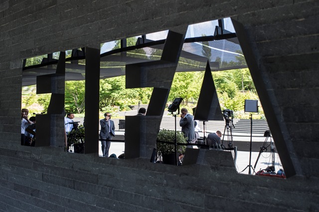 Na snímke sídlo Medzinárodnej futbalovej federácie (FIFA) v Zürichu