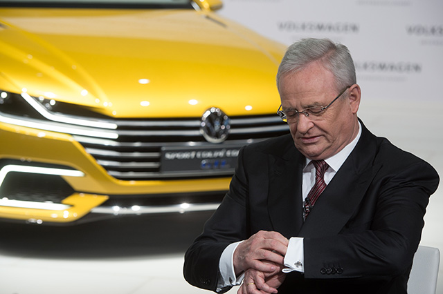 Na snímke šéf automobilky Volkswagen Martin Winterkorn.