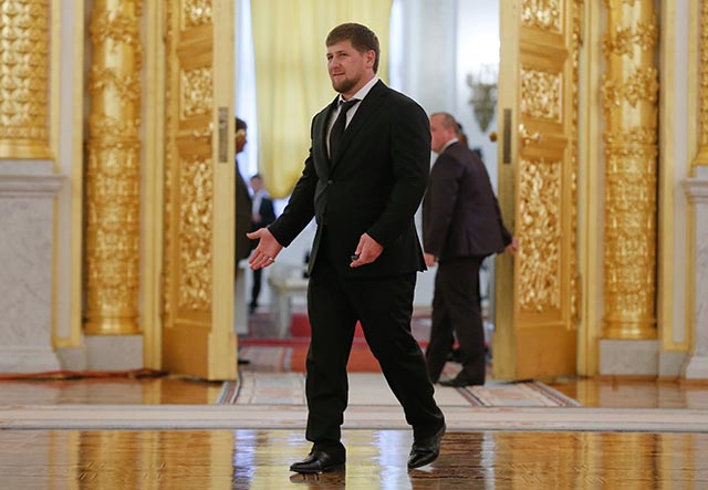 Na snímke čečenský líder Ramzan Kadyrov.