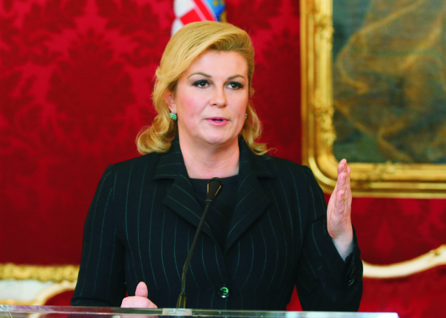 Chorvátska prezidentka Kolinda Grabarová-Kitarovičová