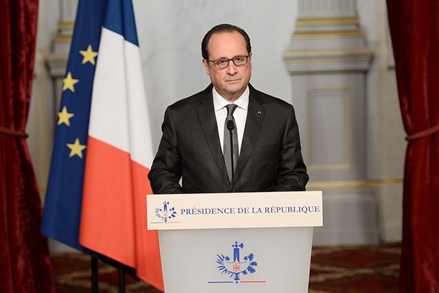 Na snímke francúzsky prezident Francois Hollande 