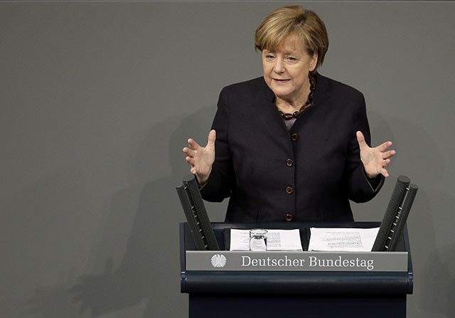 Na snímke nemecká kancelárka  Angela Merkelová 