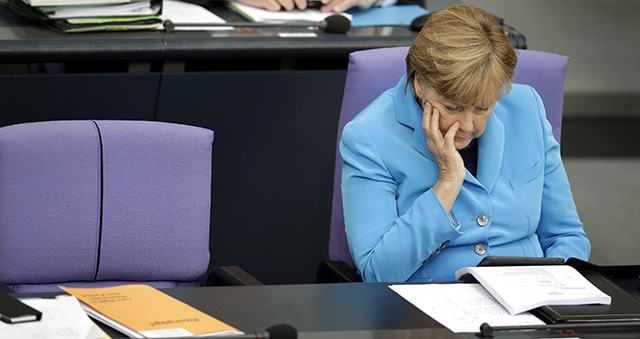 Na snímke nemecká kancelárka Angela Merkelová 