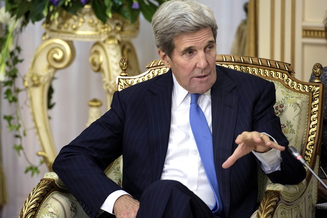 Na snímke americký minister zahraničných vecí John Kerry 
