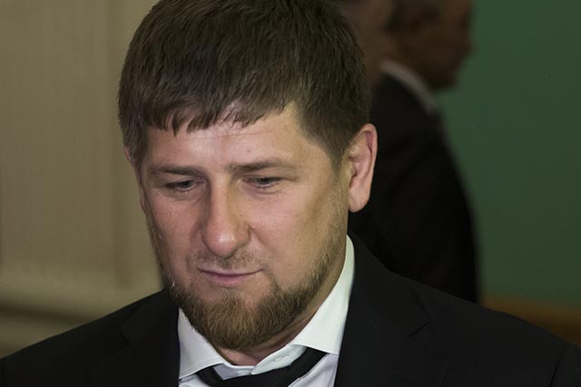 Na snímke čečenský líder Ramzan Kadyrov