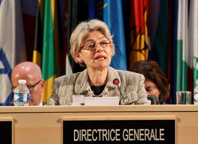 Na snímke generálna riaditeľka Organizácie Spojených národov pre vzdelanie, vedu a kultúru (UNESCO) Irina Bokovová
