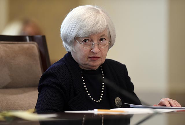Na snímke šéfka americkej centrálnej banky FED Janet Yellenová.