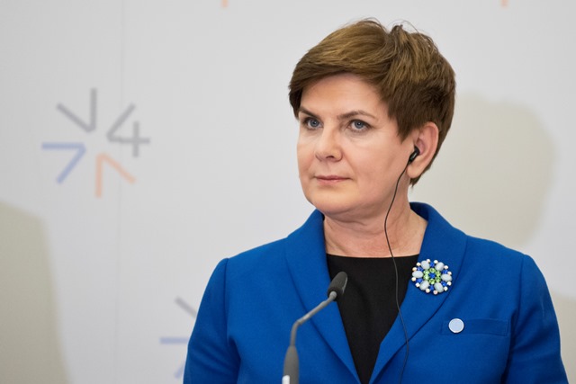 Na snímke predsedníčka vlády Poľska Beata Szydlová