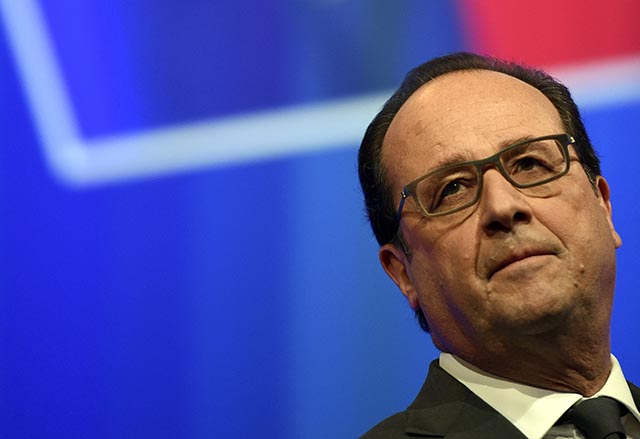 Na snímke francúzsky prezident Francois Hollande 