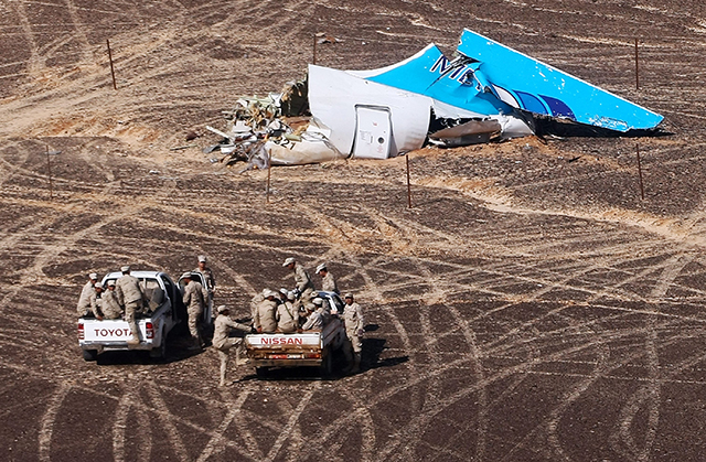 gypt nenašiel dôkazy, že zrútenie ruského lietadla nad Sinajom spôsobil útok