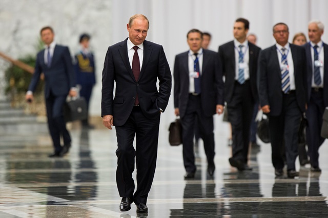 Na snímke ruský prezident Vladimir Putin