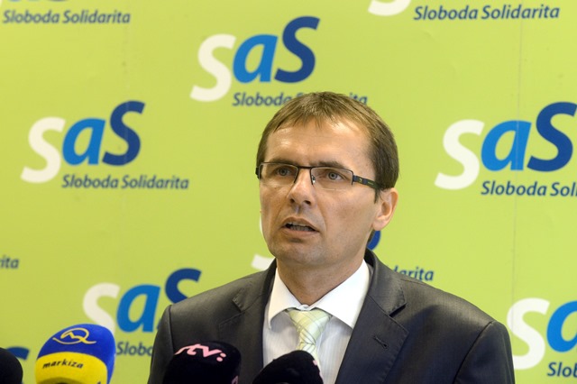 Na snímke podpredseda strany SaS Ľubomír Galko