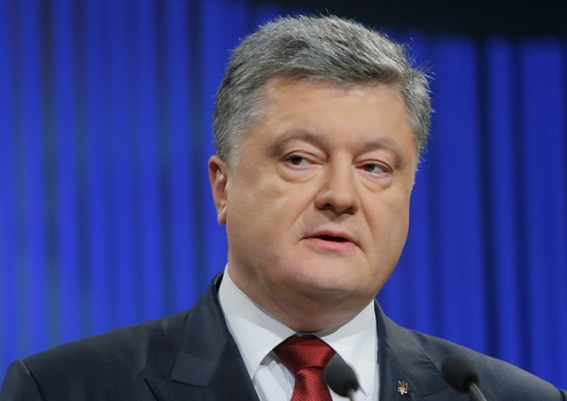 Na snímke ukrajinský prezident Petro Porošenko