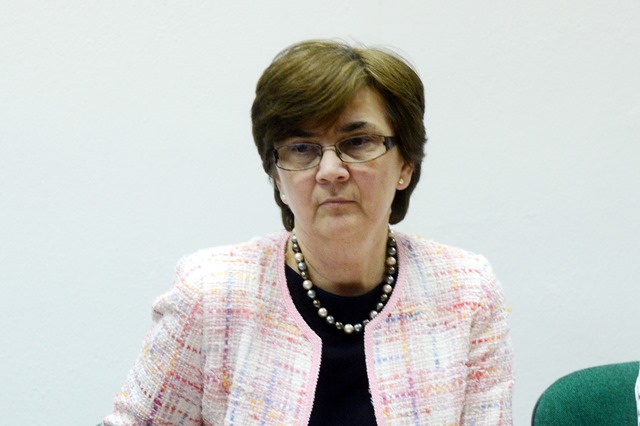 Na snímke zapisovateľka štátnej volebnej komisie Eva Chmelová