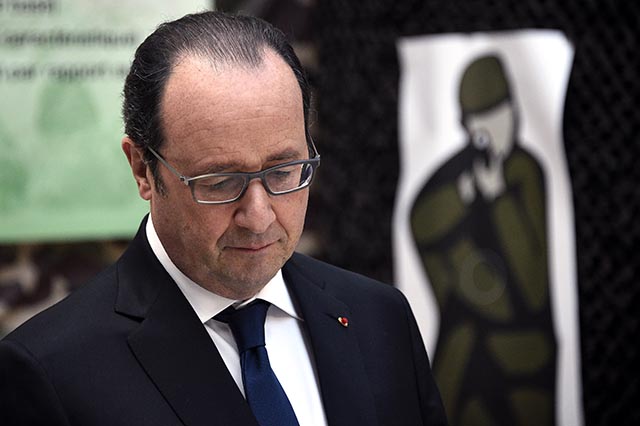 Na snímke francúzsky prezident Francois Hollande.