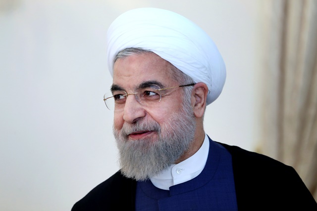 Na snímke iránsky prezident Hasan Rúhání