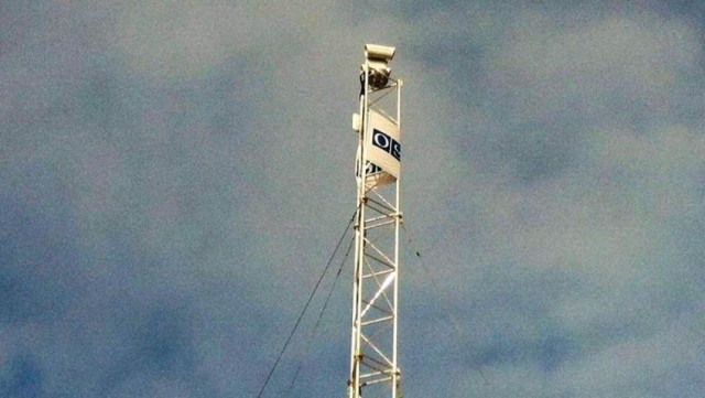 Na snímke monitorovacie kamery OBSE na vežiach
