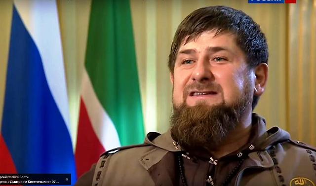 Na snímke čečenský prezident Ramzan Kasyrov