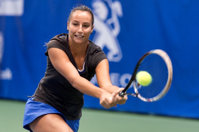 Na snímke slovenská tenistka Lenka Juríková