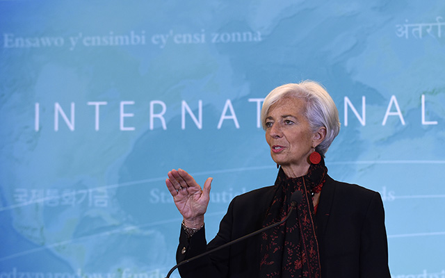 Generálna riaditeľka Medzinárodného menového fondu (MMF) Christine Lagardeová