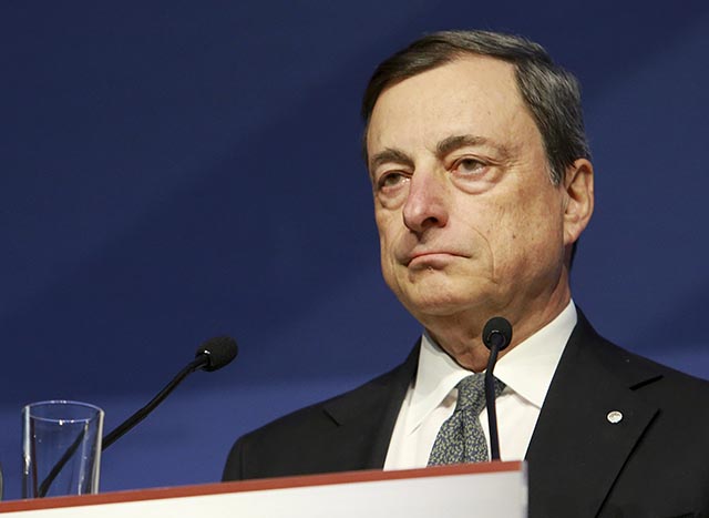 Na snímke šéf Európskej centrálnej banky Mario Draghi.