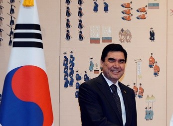 Na snímke turkménsky prezident Gurbanguli Berdymuhamedov
