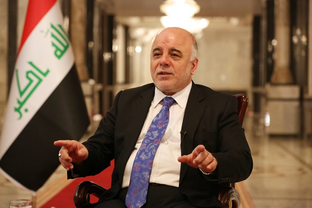 Na snímke iracký premiér Hajdar Abádí