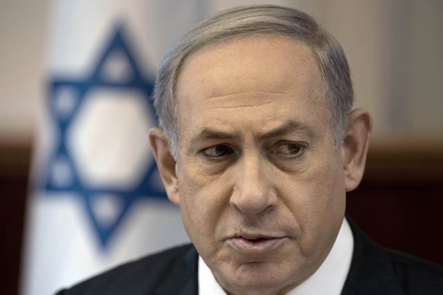 Na snímke izraelský premiér Benjamin Netanjahu