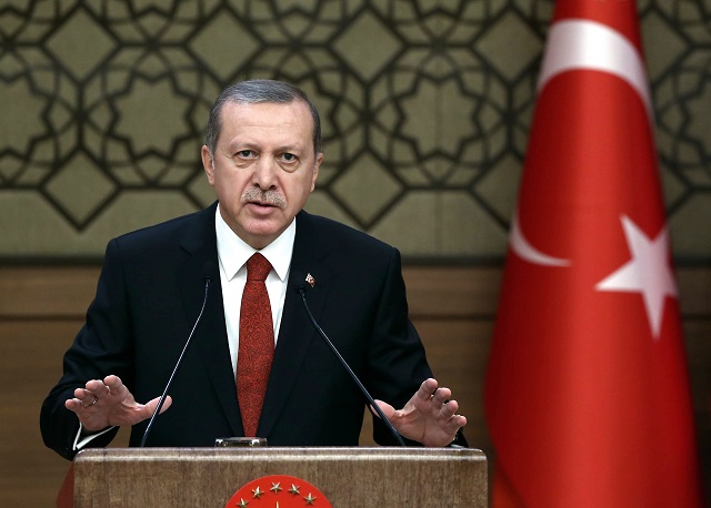 Na snímke urecký prezident Recep Tayyip Erdogan
