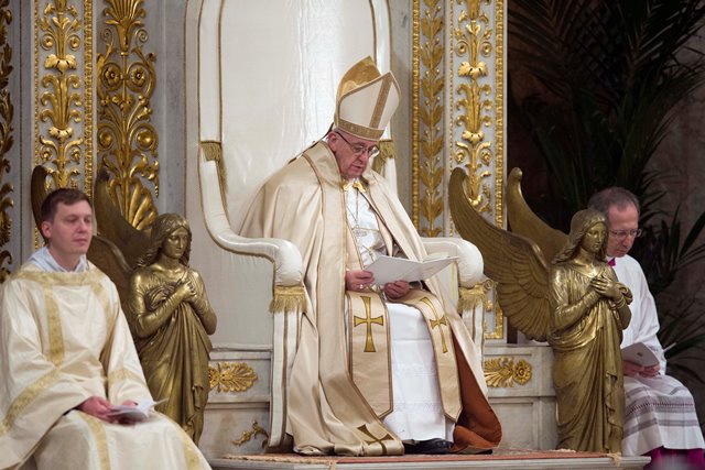 Na snímke pápež František 