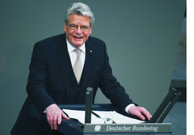 Na archívnej snímke Joachim Gauck