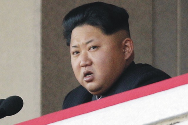 Na archívnej snímke severokórejský vodca Kim Čong-un