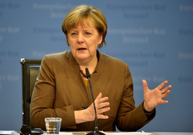 Na snímke nemecká kancelárka Angela Merkelová 