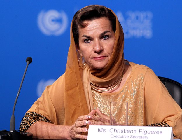 Na snímke šéfka Sekretariátu OSN pre klimatické zmeny  (UNFCCC) Christiana Figueresová