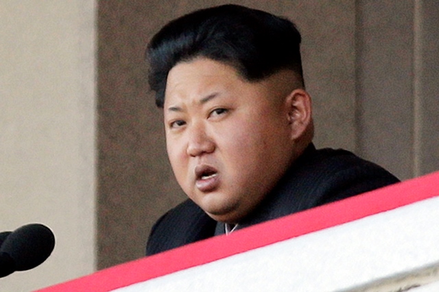 Na snímke Kim Čong-un
